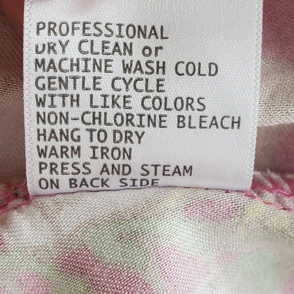 Cynthia Rowley Maxi Wrap Skirt Flowy Ruffle High Low Hem Floral Bright Pink M - Picture 11 of 14